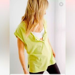 Aerie oversized Henley t-shirt size: L nwt